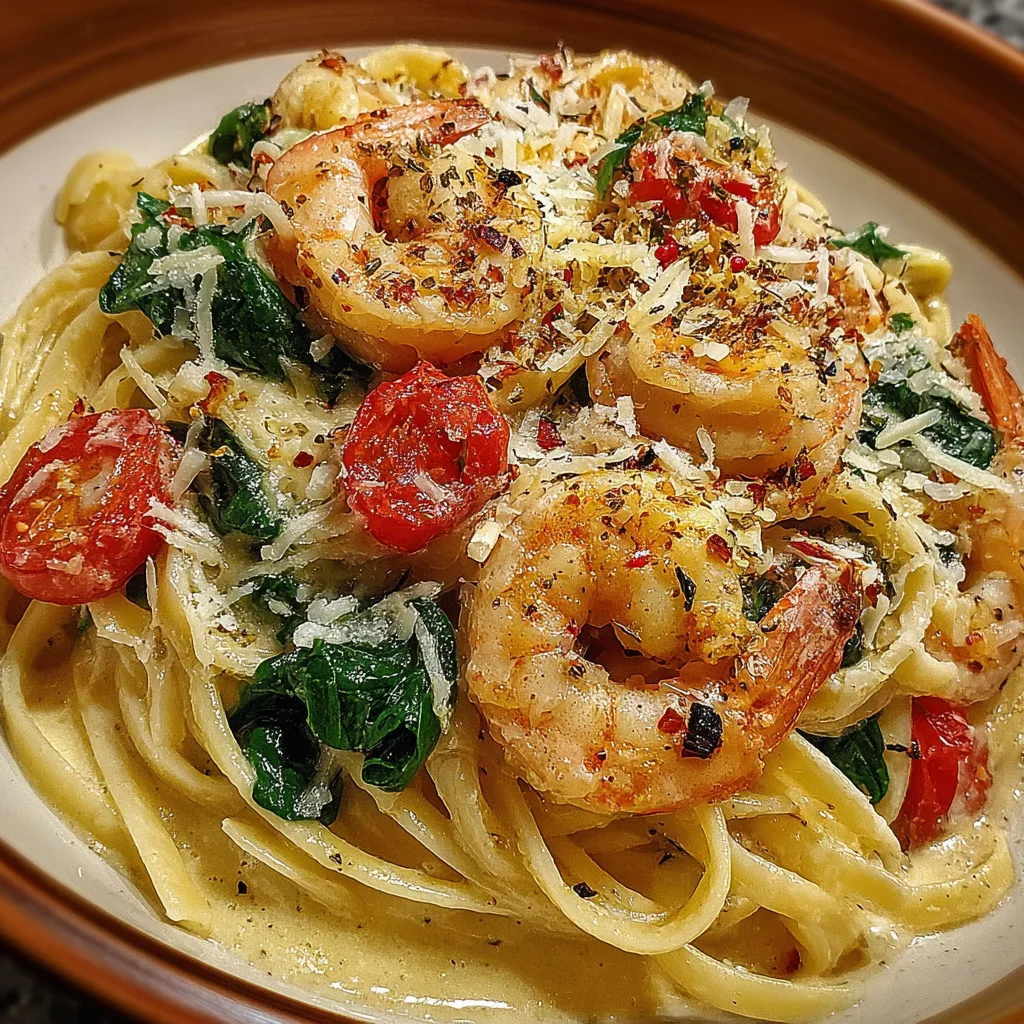 Healthy & Easy: Creamy Tuscan Shrimp Linguine Recipe